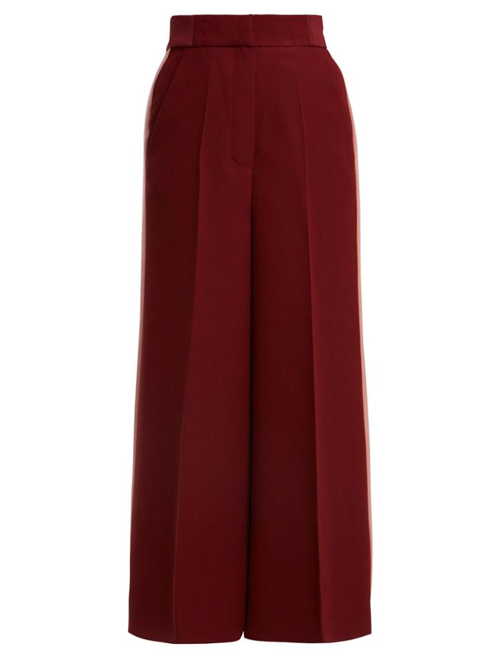 Roksanda Hasani Wide-leg Cady Trousers