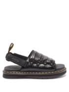 Dr Martens X Suicoke - Mura Crocodile-effect Leather Sandals - Mens - Black
