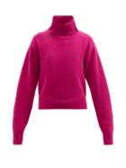 Extreme Cashmere - No.188 Happy Roll-neck Stretch-cashmere Sweater - Womens - Fuchsia