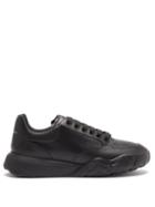Matchesfashion.com Alexander Mcqueen - Court Raised-sole Leather Trainers - Mens - Black