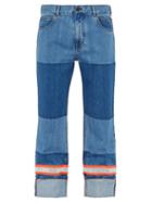 Matchesfashion.com Calvin Klein 205w39nyc - Reflective Panel Cotton Jeans - Mens - Blue