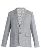 Maison Kitsuné Checked Cotton Blazer