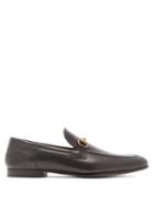Matchesfashion.com Gucci - Jordaan Horsebit Leather Loafers - Mens - Black