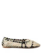 Gabriela Hearst - Armar Crochet Cotton And Leather Flats - Womens - Cream