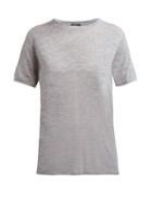 Matchesfashion.com Joseph - Cashair Cashmere T Shirt - Womens - Grey