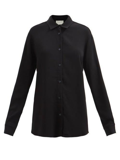 Asceno - Milan Crepe Shirt - Womens - Black