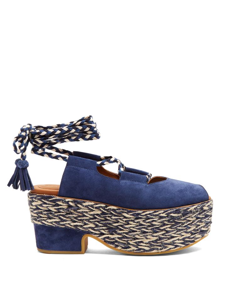 See By Chloé Adele Espadrille-platform Suede Sandals