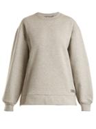 Adidas By Stella Mccartney Crew-neck Cotton-jersey Sweater