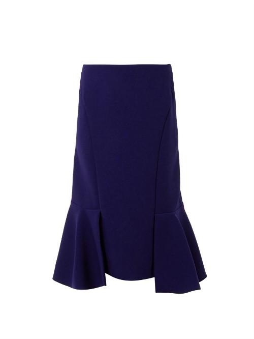 Marni Fishtail Wool-crepe Skirt