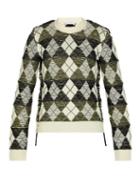 Matchesfashion.com Jw Anderson - Argyle Wool Sweater - Mens - Black White