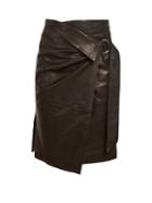 Isabel Marant Breyson Leather Wrap Skirt