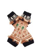 Barrie Twiggy Cashmere Fingerless Gloves