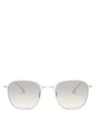 Matchesfashion.com The Row - X Oliver Peoples Brownstone 2 Metal Sunglasses - Womens - Silver