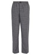 Matchesfashion.com Balenciaga - Checked Cotton Trousers - Mens - Grey