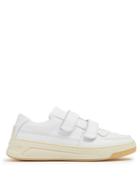 Acne Studios Steffey Low-top Velcro-strap Leather Trainers
