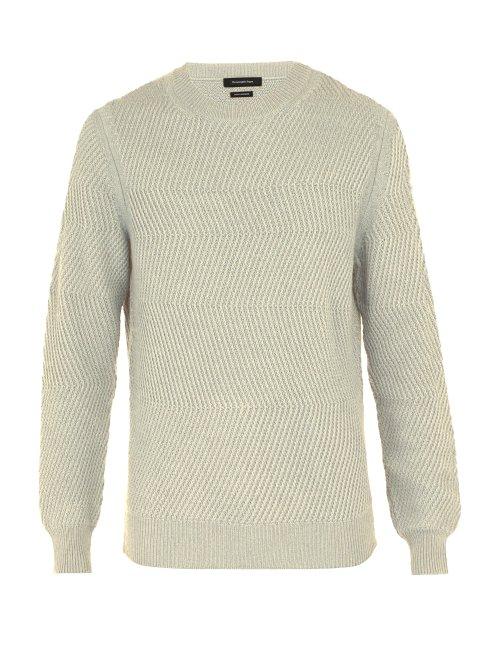 Matchesfashion.com Ermenegildo Zegna - Crew Neck Cashmere Sweater - Mens - Cream