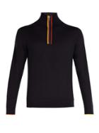 Paul Smith High-neck Half-zip Merino-wool Sweater