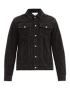 Matchesfashion.com Frame - Suede Trucker Jacket - Mens - Black