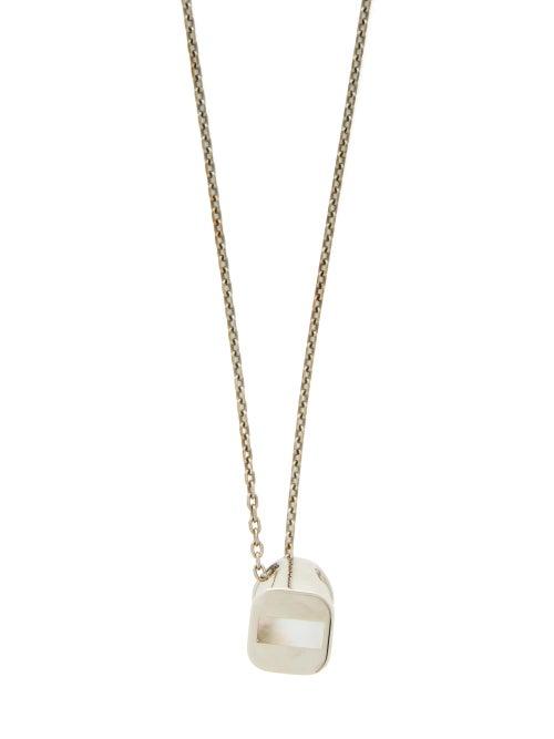 Matchesfashion.com Maison Margiela - Signet Ring Necklace - Mens - Silver