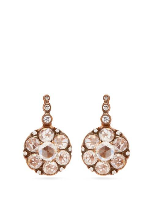 Matchesfashion.com Selim Mouzannar - Beirut 18kt Rose Gold And Diamond Earrings - Womens - Gold