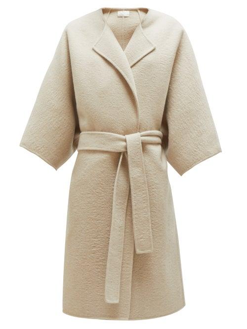 Matchesfashion.com The Row - Dreeton Belted Cashmere Coat - Womens - Cream