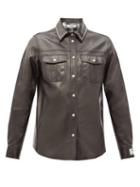 Matchesfashion.com Golden Goose - Aleida Studded Leather Shirt - Womens - Black