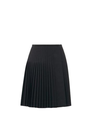Matchesfashion.com Marc Jacobs Runway - Pleated Wool-twill Skirt - Womens - Black