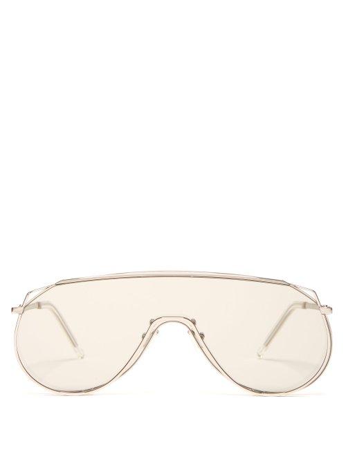 Matchesfashion.com Gentle Monster - Afix 02 (k) Sunglasses - Mens - Silver