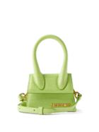 Jacquemus - Chiquito Mini Crocodile-effect Leather Bag - Womens - Light Green