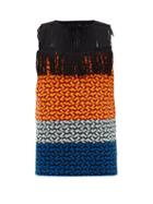Matchesfashion.com Namacheko - Suuyka Fringed Cotton-blend Vest - Mens - Orange Multi
