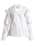 Palmer/harding Removeable-ruffle Long-sleeved Shirt