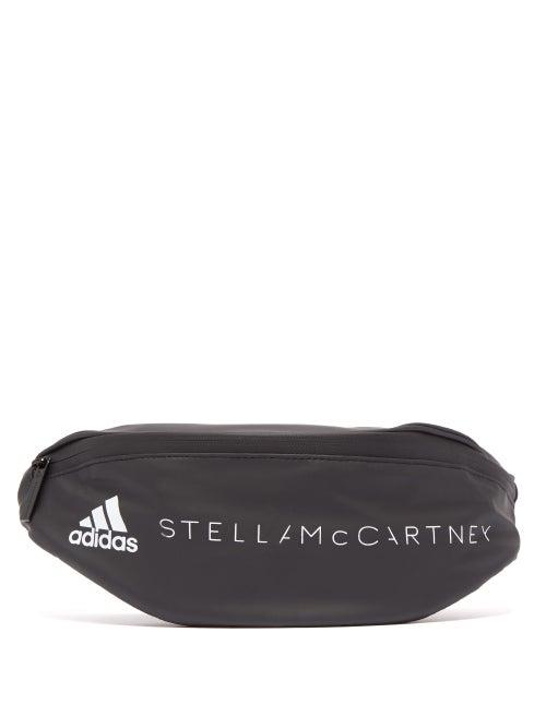 Matchesfashion.com Adidas By Stella Mccartney - Logo Print Technical Shell Belt Bag - Womens - Black