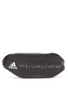 Matchesfashion.com Adidas By Stella Mccartney - Logo Print Technical Shell Belt Bag - Womens - Black