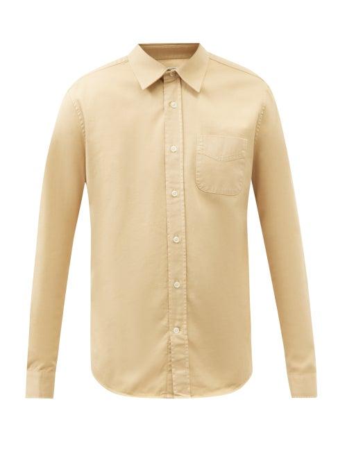 Nudie Jeans - John Cotton-twill Shirt - Mens - Yellow