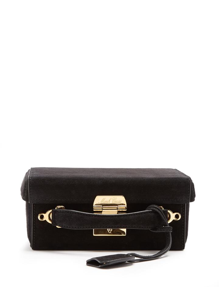 Mark Cross Grace Small Suede Shoulder Bag