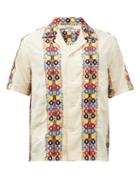 Bode - Primary Embroidered Linen-blend Shirt - Mens - White