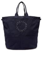 Matchesfashion.com Stella Mccartney - Logo Print Cotton Oversized Tote Bag - Womens - Navy