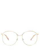 Matchesfashion.com Chlo - Round Frame Glasses - Womens - Gold