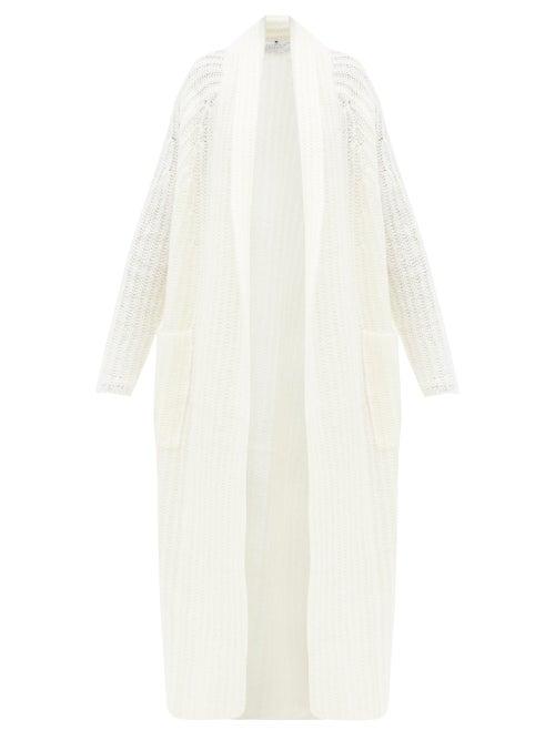 Matchesfashion.com Gabriela Hearst - Gunnersbury Pointelle Cashmere-blend Cardigan - Womens - Ivory