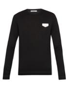 Givenchy Badge-appliqu Wool Sweater