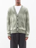 Amiri - Garment-dyed Cashmere Cardigan - Mens - Khaki