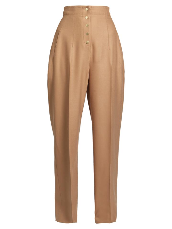 Stella Mccartney Fabienne High-rise Wide-leg Wool-blend Trousers