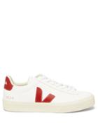 Veja - Campo Leather Trainers - Mens - Red White