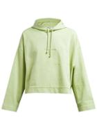 Matchesfashion.com Acne Studios - Joghy Debossed Logo Cotton Hooded Sweatshirt - Womens - Light Green