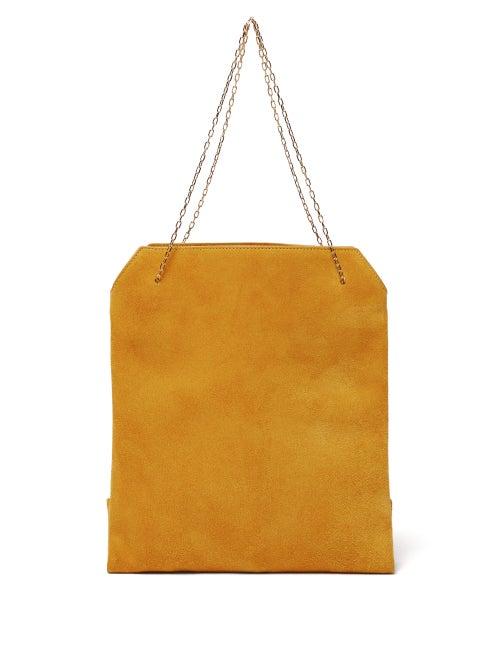 Matchesfashion.com The Row - Lunch Bag Leather Clutch - Womens - Yellow