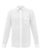 120 Lino 120% Lino - Linen-gauze Shirt - Mens - White