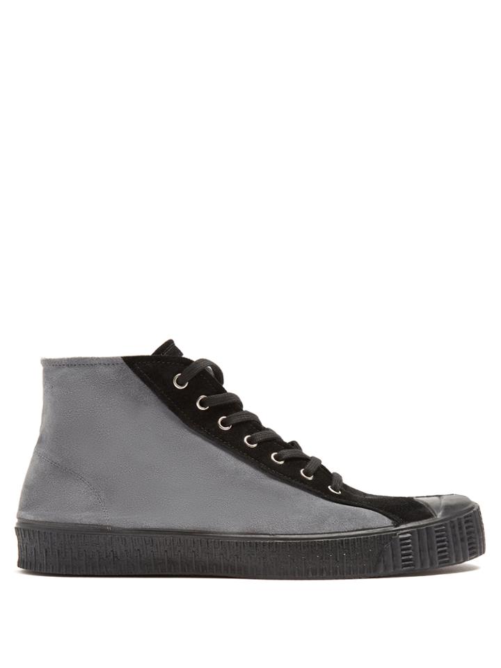 Comme Des Garçons Shirt X Spalwart Special Mid-top Suede Trainers