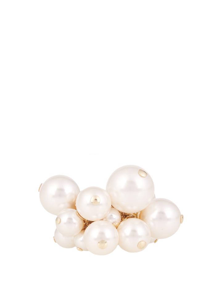 Lanvin Faux-pearl Cluster Ring