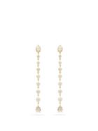 Matchesfashion.com Jade Trau - Envoy Diamond & 18kt Gold Drop Earrings - Womens - Gold