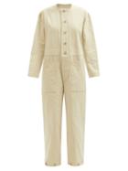 Toogood - The Gardener Cotton-drill Overalls - Womens - Light Beige